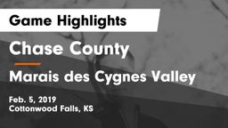 Chase County  vs Marais des Cygnes Valley  Game Highlights - Feb. 5, 2019