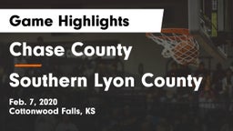 Chase County  vs Southern Lyon County Game Highlights - Feb. 7, 2020