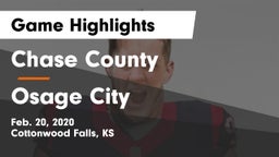 Chase County  vs Osage City  Game Highlights - Feb. 20, 2020