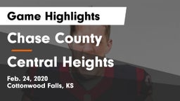 Chase County  vs Central Heights  Game Highlights - Feb. 24, 2020