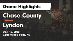 Chase County  vs Lyndon  Game Highlights - Dec. 18, 2020