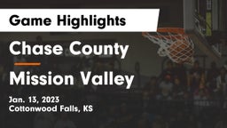 Chase County  vs Mission Valley  Game Highlights - Jan. 13, 2023