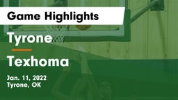 Tyrone  vs Texhoma  Game Highlights - Jan. 11, 2022