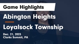 Abington Heights  vs Loyalsock Township  Game Highlights - Dec. 21, 2023