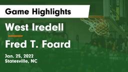 West Iredell  vs Fred T. Foard  Game Highlights - Jan. 25, 2022