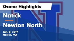 Natick  vs Newton North  Game Highlights - Jan. 8, 2019