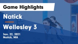 Natick  vs Wellesley 3 Game Highlights - Jan. 22, 2021