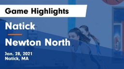 Natick  vs Newton North  Game Highlights - Jan. 28, 2021