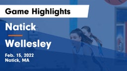 Natick  vs Wellesley  Game Highlights - Feb. 15, 2022