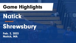 Natick  vs Shrewsbury  Game Highlights - Feb. 2, 2023