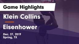 Klein Collins  vs Eisenhower  Game Highlights - Dec. 27, 2019