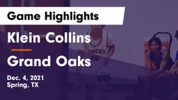 Klein Collins  vs Grand Oaks  Game Highlights - Dec. 4, 2021