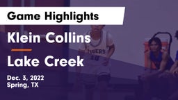 Klein Collins  vs Lake Creek  Game Highlights - Dec. 3, 2022