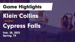 Klein Collins  vs Cypress Falls  Game Highlights - Feb. 28, 2023
