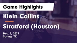 Klein Collins  vs Stratford  (Houston) Game Highlights - Dec. 5, 2023