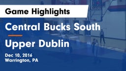 Central Bucks South  vs Upper Dublin  Game Highlights - Dec 10, 2016