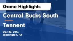 Central Bucks South  vs Tennent  Game Highlights - Dec 22, 2016