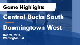 Central Bucks South  vs Downingtown West  Game Highlights - Dec 28, 2016