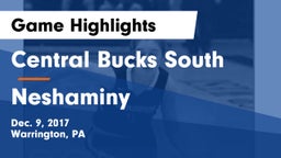 Central Bucks South  vs Neshaminy  Game Highlights - Dec. 9, 2017