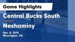 Central Bucks South  vs Neshaminy  Game Highlights - Dec. 8, 2018