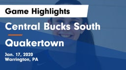 Central Bucks South  vs Quakertown  Game Highlights - Jan. 17, 2020