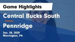 Central Bucks South  vs Pennridge  Game Highlights - Jan. 28, 2020