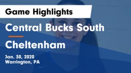 Central Bucks South  vs Cheltenham  Game Highlights - Jan. 30, 2020