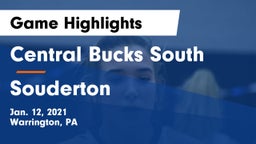 Central Bucks South  vs Souderton  Game Highlights - Jan. 12, 2021