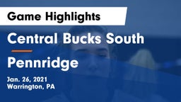 Central Bucks South  vs Pennridge  Game Highlights - Jan. 26, 2021