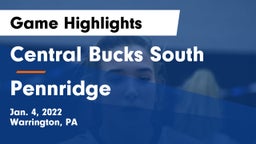 Central Bucks South  vs Pennridge  Game Highlights - Jan. 4, 2022
