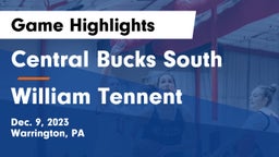 Central Bucks South  vs William Tennent  Game Highlights - Dec. 9, 2023