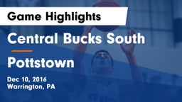Central Bucks South  vs Pottstown  Game Highlights - Dec 10, 2016