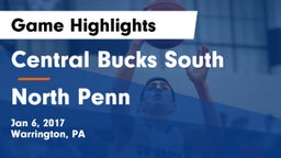 Central Bucks South  vs North Penn  Game Highlights - Jan 6, 2017