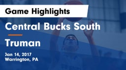 Central Bucks South  vs Truman  Game Highlights - Jan 14, 2017