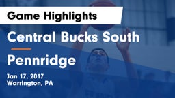 Central Bucks South  vs Pennridge  Game Highlights - Jan 17, 2017