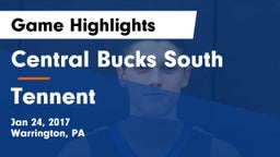 Central Bucks South  vs Tennent  Game Highlights - Jan 24, 2017