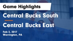Central Bucks South  vs Central Bucks East  Game Highlights - Feb 3, 2017