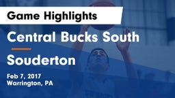 Central Bucks South  vs Souderton  Game Highlights - Feb 7, 2017
