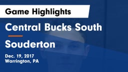 Central Bucks South  vs Souderton  Game Highlights - Dec. 19, 2017