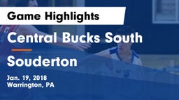 Central Bucks South  vs Souderton  Game Highlights - Jan. 19, 2018