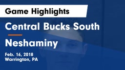 Central Bucks South  vs Neshaminy  Game Highlights - Feb. 16, 2018