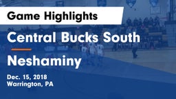 Central Bucks South  vs Neshaminy  Game Highlights - Dec. 15, 2018