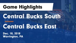 Central Bucks South  vs Central Bucks East  Game Highlights - Dec. 18, 2018