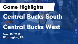 Central Bucks South  vs Central Bucks West  Game Highlights - Jan. 15, 2019