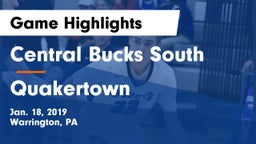 Central Bucks South  vs Quakertown  Game Highlights - Jan. 18, 2019