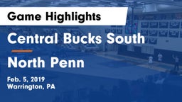 Central Bucks South  vs North Penn  Game Highlights - Feb. 5, 2019