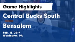 Central Bucks South  vs Bensalem  Game Highlights - Feb. 15, 2019