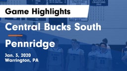 Central Bucks South  vs Pennridge  Game Highlights - Jan. 3, 2020