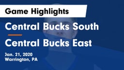 Central Bucks South  vs Central Bucks East  Game Highlights - Jan. 21, 2020