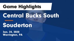 Central Bucks South  vs Souderton  Game Highlights - Jan. 24, 2020